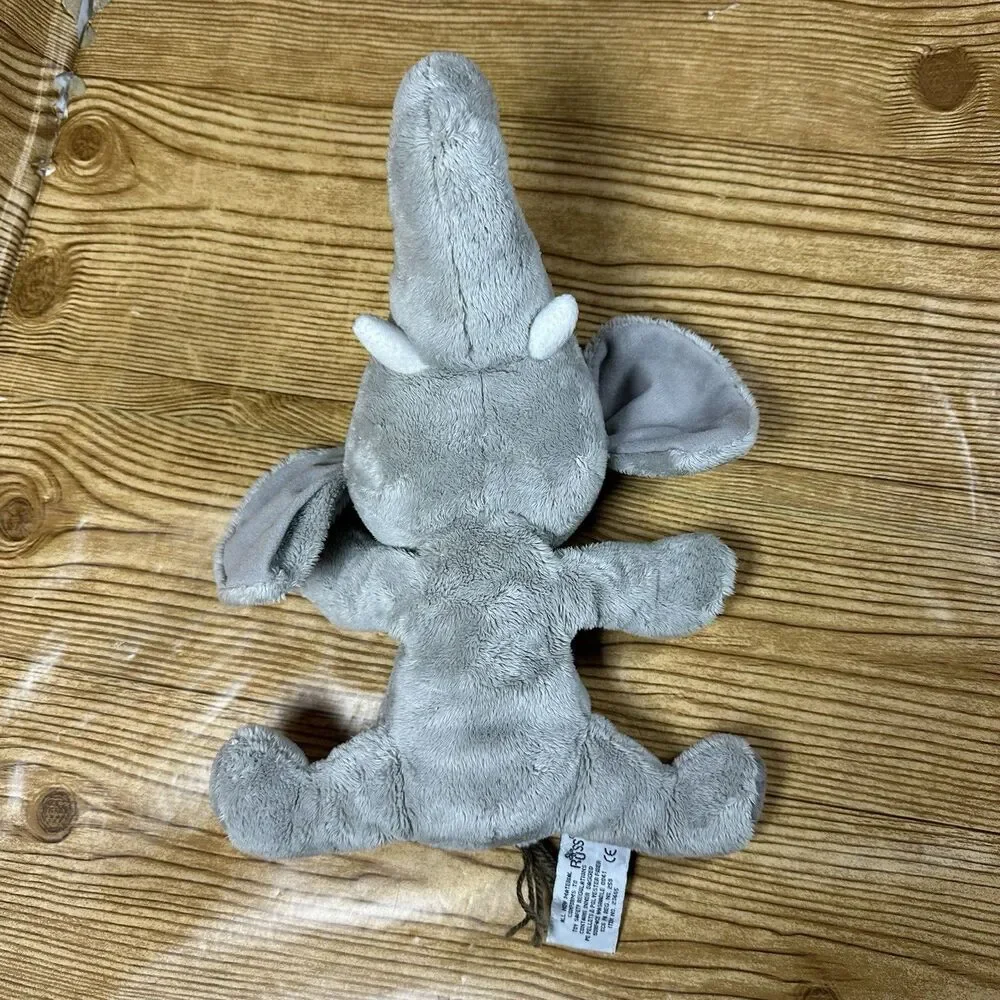 Russ Little Peepers Plush Elephant Grey Russ Berrie Gazoo Big Blue Eyes 12